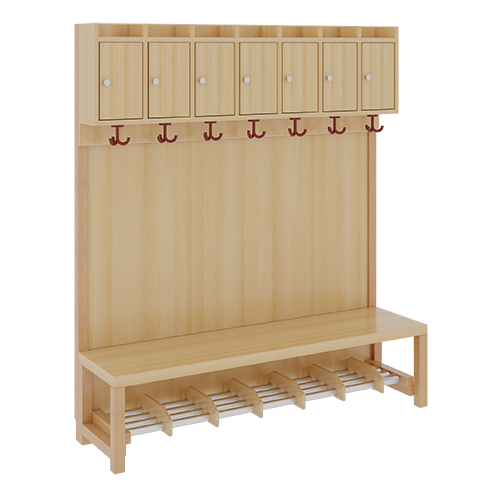 Produkt Bild Komplettgarderobe mit Ablagen und Türen 1174T41FRF34