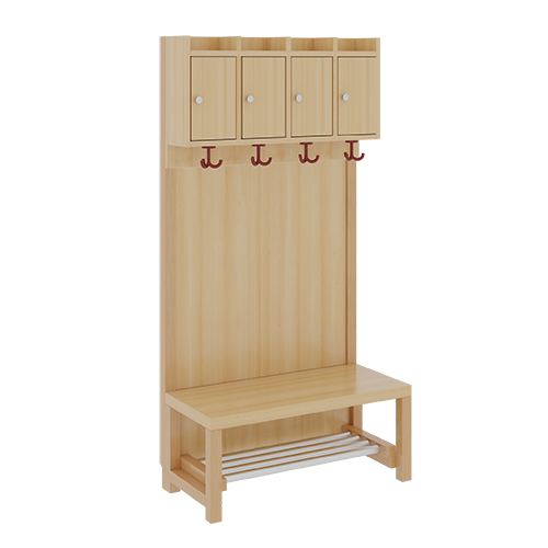 Produkt Bild Komplettgarderobe mit Ablagen und Türen 1174T11FR42