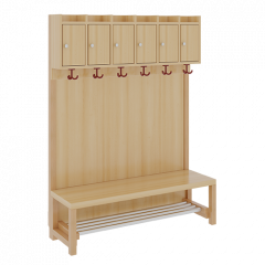 Produktbild Komplettgarderobe mit Ablagen und Türen 1174T31FR34