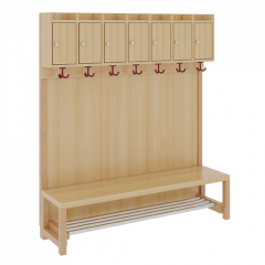 Produktbild Komplettgarderobe mit Ablagen und Türen 1174T41FR42