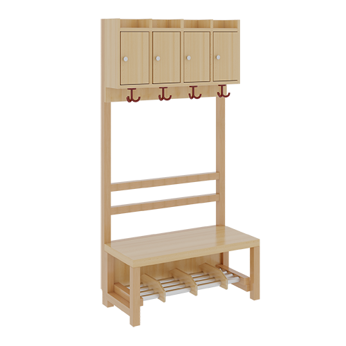 Produkt Bild Komplettgarderobe mit Ablagen und Türen 1174T10FRF42