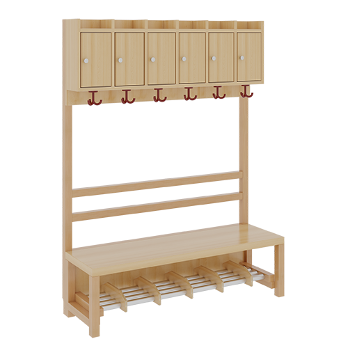 Produkt Bild Komplettgarderobe mit Ablagen und Türen 1174T30FRF34