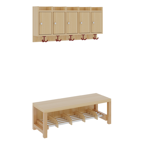 Produkt Bild Komplettgarderobe mit Ablagen und Türen 1174T200RF34