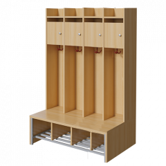 Produktbild Spindgarderobe, kleine Tür 117 S4TK160L