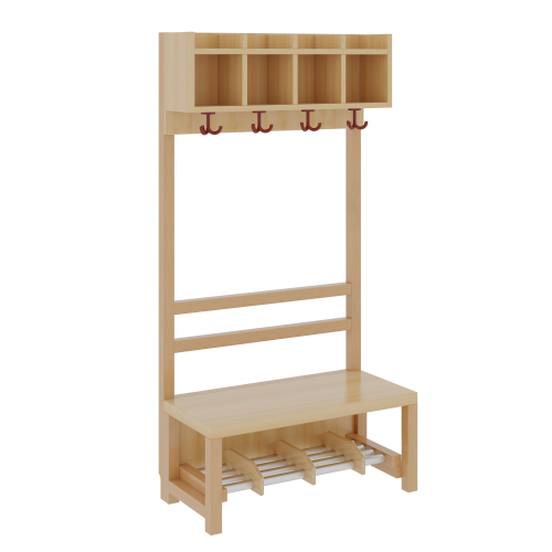 Produkt Bild Komplettgarderobe mit einfacher Ablagereihe 1172R10FR34