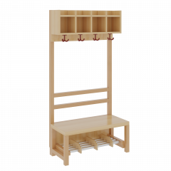 Produktbild Komplettgarderobe mit einfacher Ablagereihe 1172R10FRF34