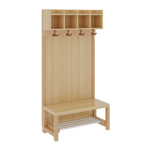 Produkt Bild Komplettgarderobe mit einfacher Ablagereihe 1172R11FR34