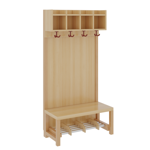 Produkt Bild Komplettgarderobe mit einfacher Ablagereihe 1172R11FRF34