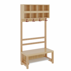 Produktbild Komplettgarderobe mit doppelter Ablagereihe 1174R10FR34