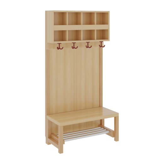 Produkt Bild Komplettgarderobe mit doppelter Ablagereihe 1174R11FR34