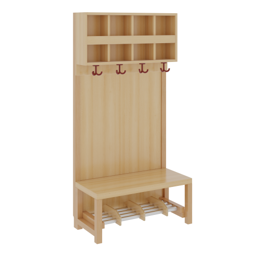 Produkt Bild Komplettgarderobe mit doppelter Ablagereihe 1174R11FRF34