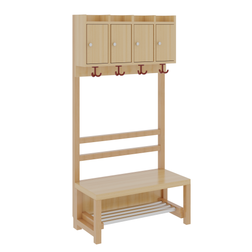 Produkt Bild Komplettgarderobe mit Ablagen und Türen 1174T10FR34