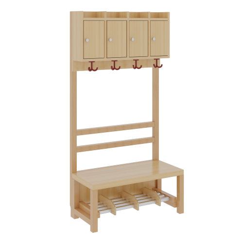 Produkt Bild Komplettgarderobe mit Ablagen und Türen 1174T10FRF34