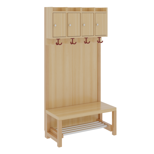 Produkt Bild Komplettgarderobe mit Ablagen und Türen 1174T11FR34