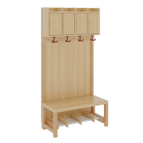 Produkt Bild Komplettgarderobe mit Ablagen und Türen 1174T11FRF34