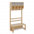 Produkt Bild Komplettgarderobe mit doppelter Ablagereihe inklusive Boxen 1174840FRF34