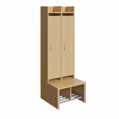 Produktbild Spindgarderobe, hohe Tür 117S2TG160RB