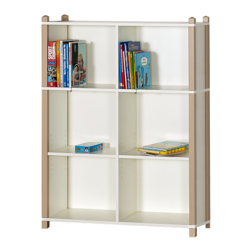 Produkt Bild Stollen-Bibliotheksregal mit Mittelwand 