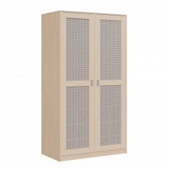 Produktbild Liegepolsterschrank zweitürig, 227 cm hoch, oben Polster, unten Bettzeugfächer KLPL 12 H