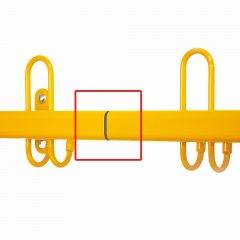 Produktbild Verbinder für Garderobenleiste mit Dreifachhaken nach hinten SHLV