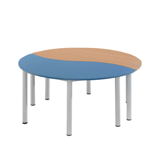 Produkt Bild "SoooRounD" Basic II Halbrundwellentisch, höhenverstellbar, fahrbar WI168HRHF